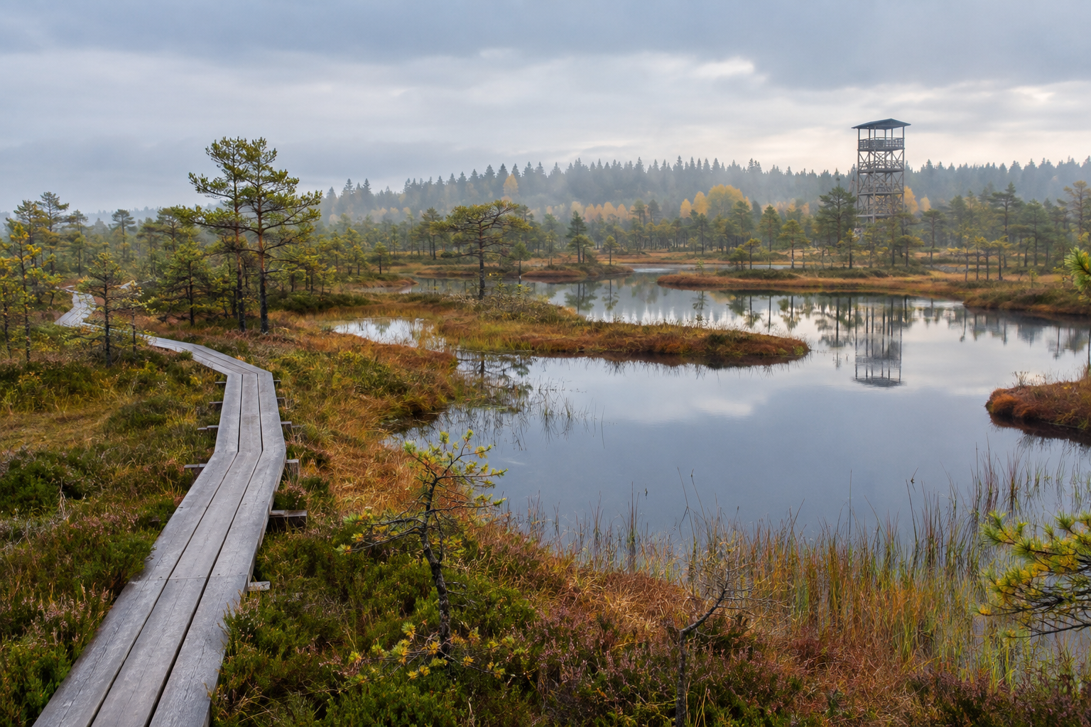 Männikjärve raba: 9,7 km õpperada, vaatetorn ja praktiline külastusjuht