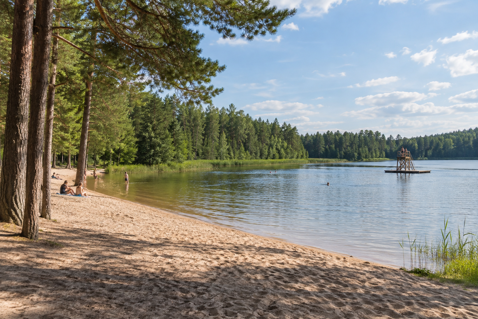 Verevi järv Elvas: rand, ujumine, vee kvaliteet ja perepäev